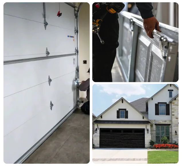 Repairing and replacing garage door panel