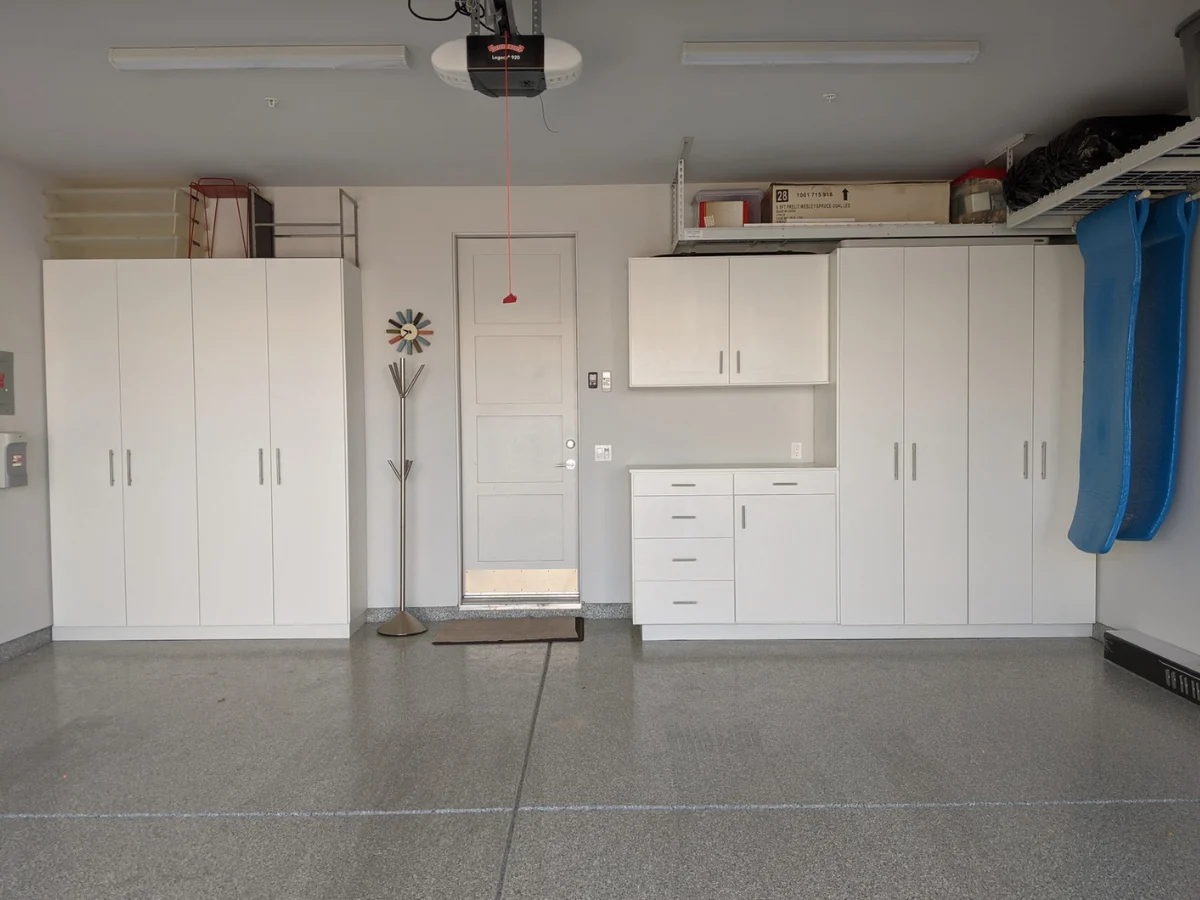 Custom Garage Storage Installation