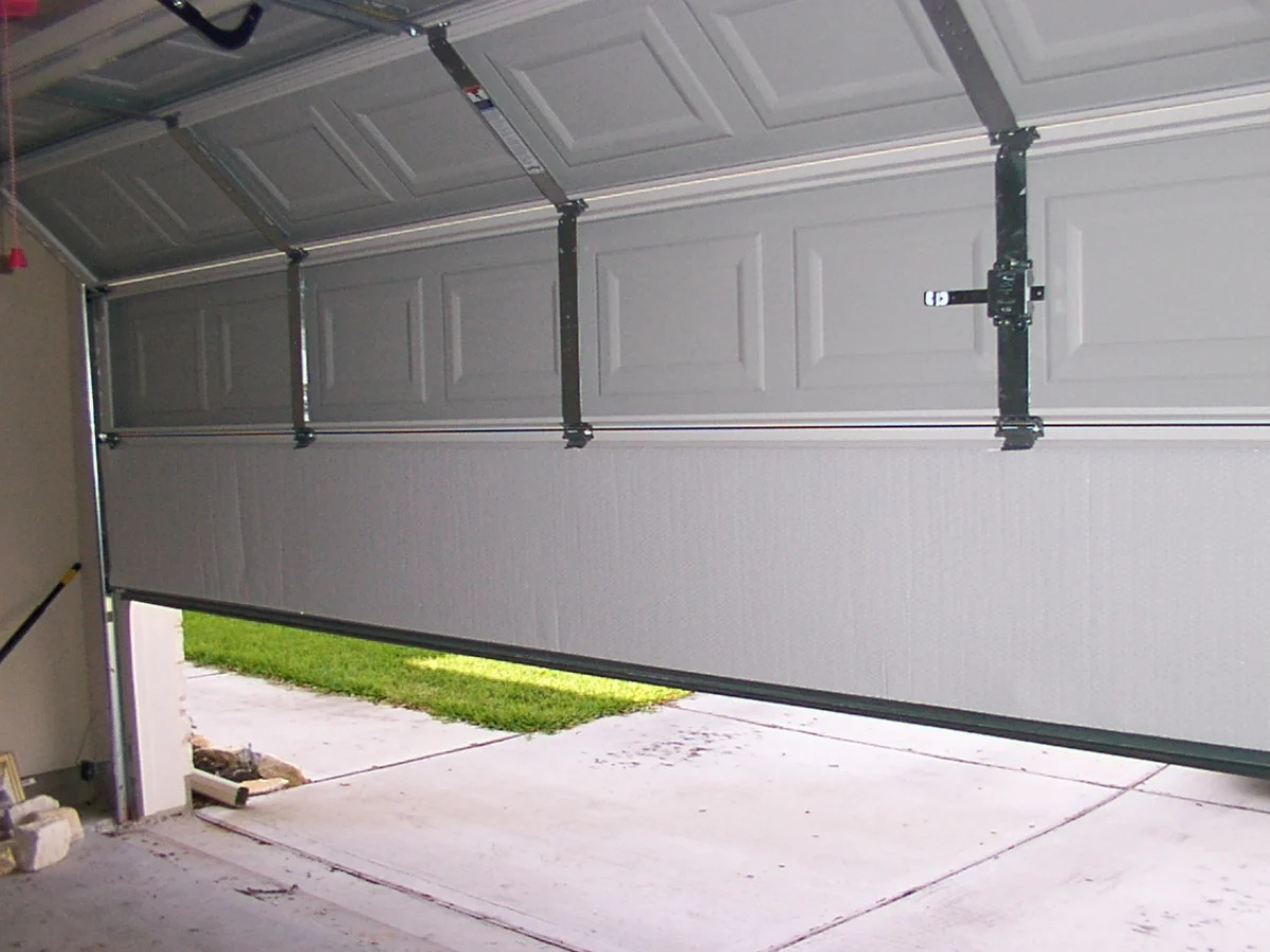 Insulated garage door