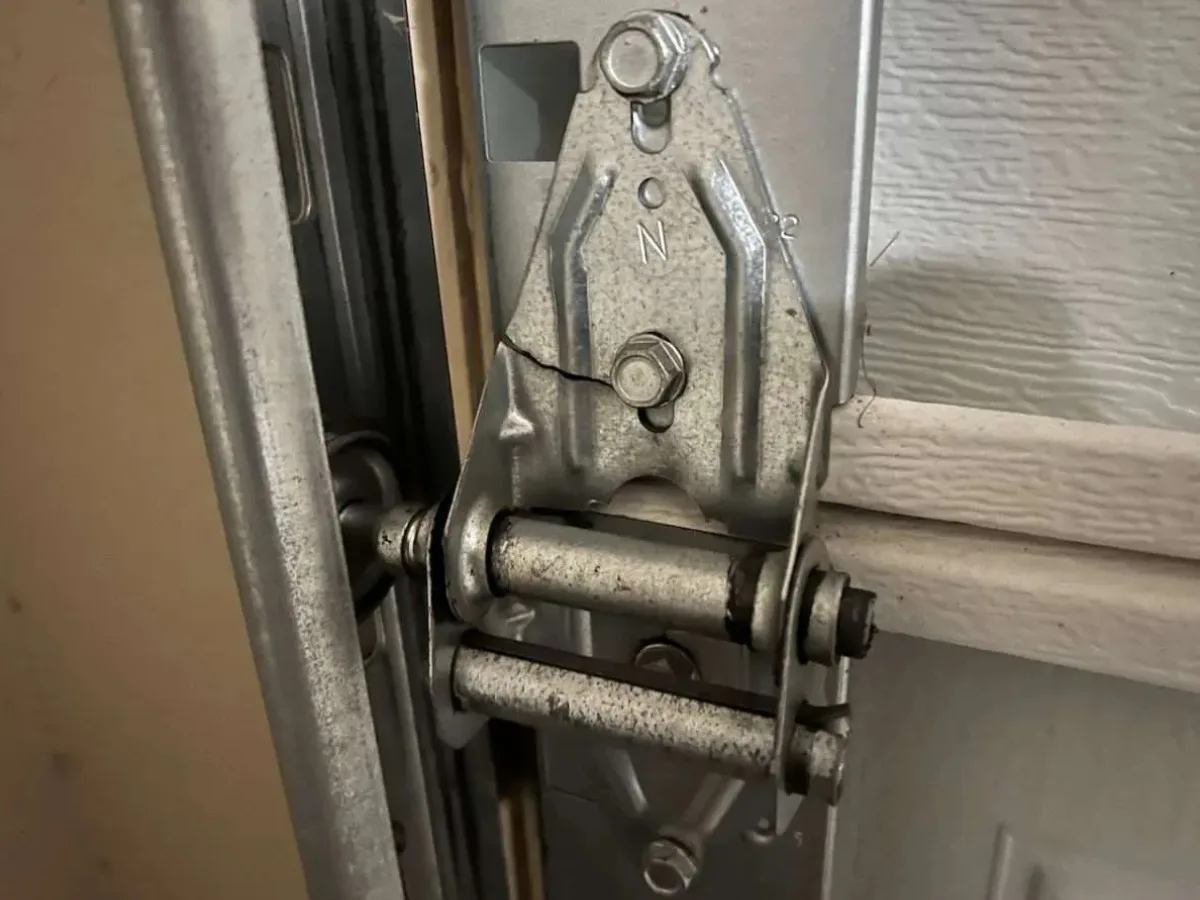 Broken Garage Door Hinge