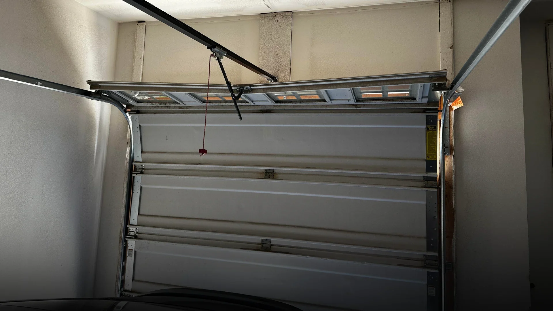 garage door bent repair
